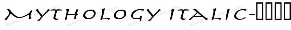 Mythology Italic字体转换